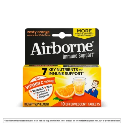 Airborne Effervescent Tablets – Zesty Orange